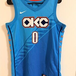 OKC Thunder Nike Brand Russell Westbrook Swingman Jersey, sz 40 Mens Small
